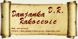 Damjanka Rakočević vizit kartica